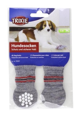 Trixie Dog Socks Non Slip Grey S - M